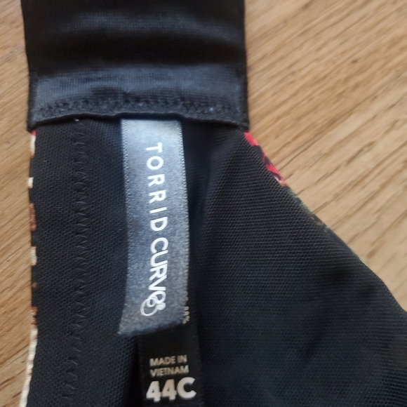 Torrid Curves Animal Print Floral Womans 44C Bra - Picture 5 of 6